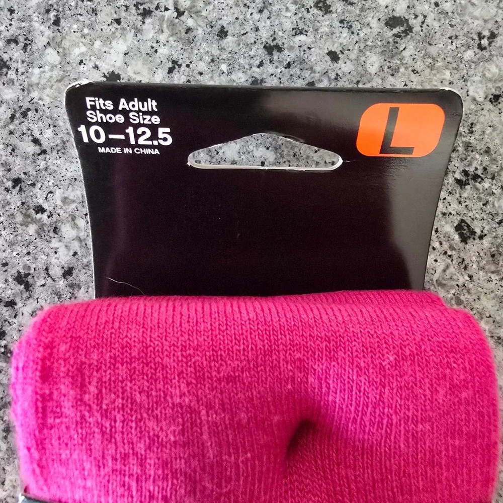 Sof‎ Sole All Sport Socks Women L 10-12.5 Pink 2 Pair Moisture Wicking Athletic